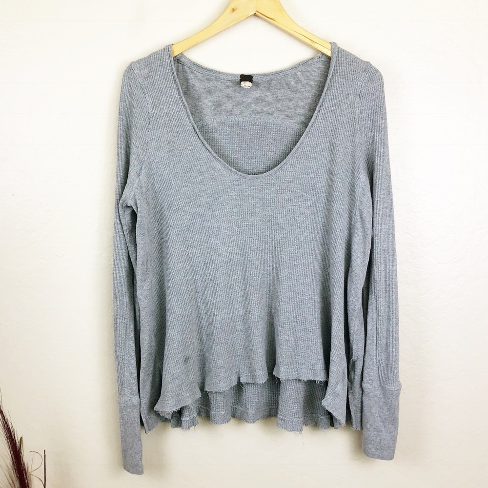 We the Free Pullover Gray Long sleeves Sweater